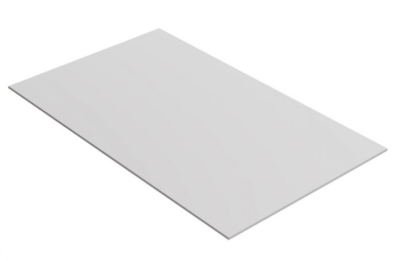 Bodemplaat voor eenpersoonsbed, kleur: wit - 118,50 x 196 cm (B x L)