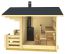 Buiten sauna / saunahuis Landfriedstein 01 incl. vloer - 70 mm blokhut profielplanken, grondoppervlakte: 6,9 m², zadeldak