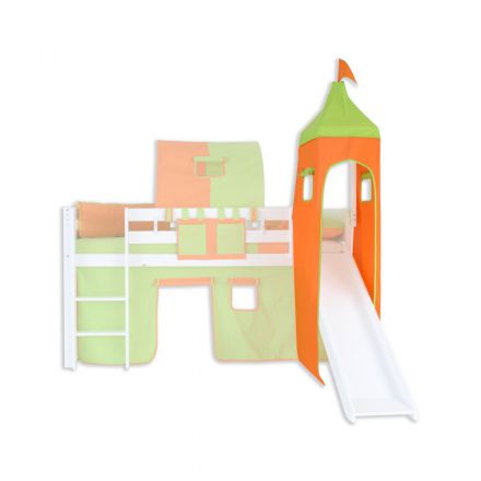 Torenstof set - Kleur: Groen/oranje