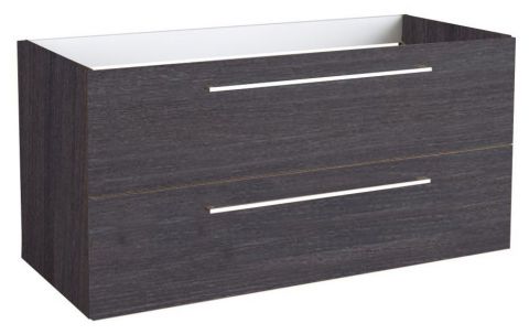 wastafelmeubel Rajkot 21 met sifon uitsparing, kleur: zwart eiken - 50 x 99 x 45 cm (H x B x D)