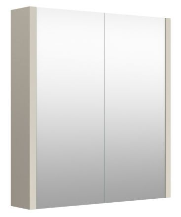 Badkamer - spiegelkast Noida 01, kleur: beige - 65 x 58 x 12 cm (H x B x D)