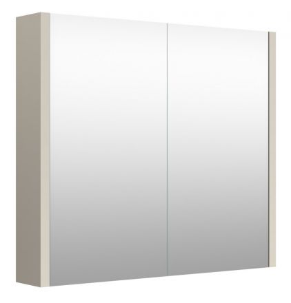 Badkamer - spiegelkast Noida 03, kleur: beige - 65 x 73 x 12 cm (H x B x D)