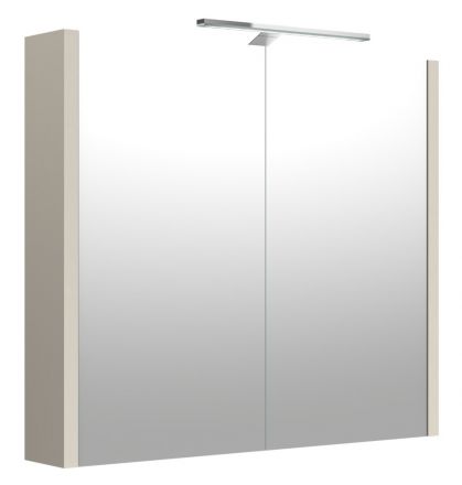 Badkamer - spiegelkast Noida 04, kleur: beige - 65 x 73 x 12 cm (H x B x D)