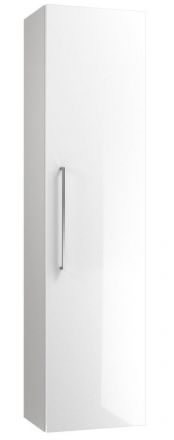 Badkamer - Hoge kolomkast Noida 54, kleur: wit glanzend - Afmetingen: 138 x 35 x 25 cm (H x B x D)