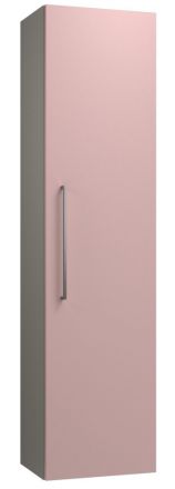 Badkamer - Hoge kast Noida 42, kleur: beige / roze - 138 x 35 x 25 cm (h x b x d)