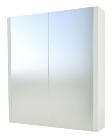 Badkamer - spiegelkast Bidar 10, kleur: wit glanzend - 65 x 75 x 12 cm (H x B x D)