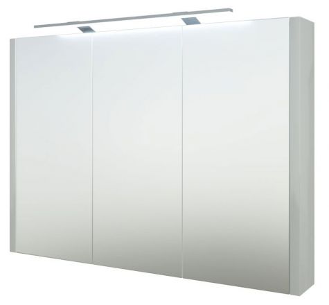 Badkamer - spiegelkast Bidar 22, kleur: wit glanzend - 65 x 90 x 12 cm (H x B x D)