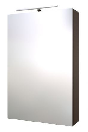 Badkamer - spiegelkast Nadiad 36, kleur: eiken zwart - 70 x 46 x 14 cm (H x B x D)