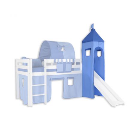 Torenstof set - Kleur: Lichtblauw/donkerblauw