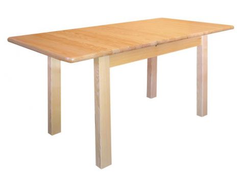 Uitschuifbare tafel massief grenen, natuur Junco 236E (vierhoekig) - afmetingen 75 x 140 / 210 cm