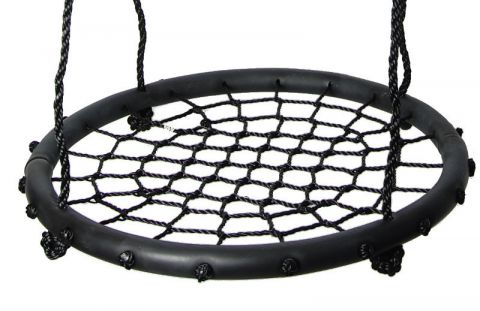 Nestschommel 01 incl. touw, diameter: 60 cm - kleur: zwart
