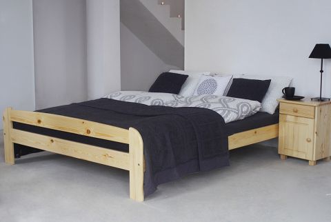 Futonbed / , vol hout, bed massief grenen natuur A11, incl. lattenbodem - afmetingen 160 x 200 cm