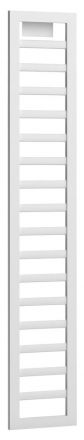 decoratieve (zij) ladder voor bed Minnea, kleur: wit - afmetingen: 171 x 30 x 2 cm (H x B x D)