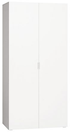 Draaideurkast / kledingkast Minnea 04, kleur: wit - Afmetingen: 206 x 100 x 57 cm (H x B x D)