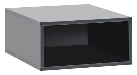 opbergbox klein Minnea, kleur: zwart - Afmetingen: 16 x 32 x 41 cm (H x B x D)