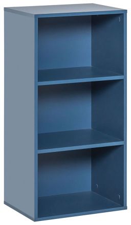 Jeugdkamer / tienerkamer - open kast Skalle 01, kleur: blauw - Afmetingen: 94 x 47 x 35 cm (H x B x D)