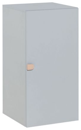 Jeugdkamer / tienerkamer - kast  Skalle 02, kleur: grijs - afmetingen: 94 x 47 x 49 cm (h x b x d)