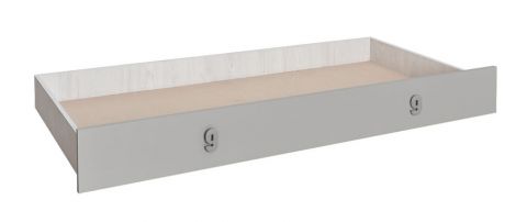 onderschuifbed voor bed Luis, kleur: eiken wit / grijs - 80 x 190 cm (B x L)