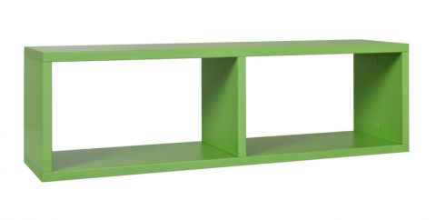 Kinderkamer - wandplank / hangrek Luis 10, kleur: groen - 24 x 80 x 20 cm (h x b x d)