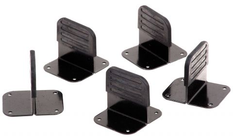 Handgrepen T-vormig voor meubels van serie Marincho, 5 delig, kleur: zwart