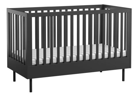 babybedje Airin 02, kleur: zwart - Ligvlak: 70 x 140 cm (B x L)