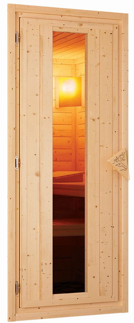 Deurpakket 38 + 40 mm sauna energiebesparende deur hout