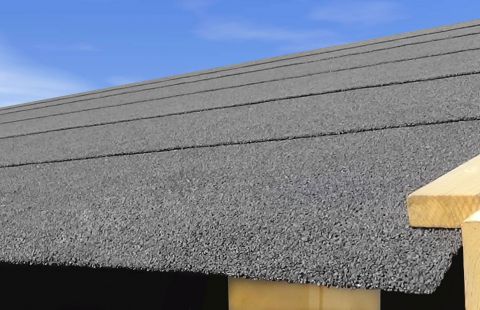 Zelfklevende dakbaan 0,5 m breed, kleur: zwart, 2,5 m²