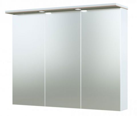 Badkamer - spiegelkast Bijapur 11, kleur: beige glanzend - 73 x 91 x 14 cm (H x B x D)