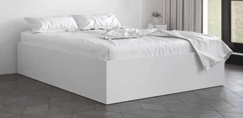 Bed met modern design Dufourspitze 07, kleur: wit - ligvlak 140 x 200 cm (b x l)