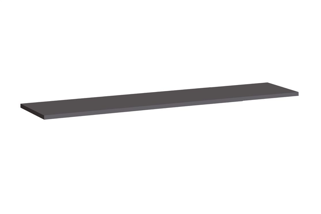 Fardalen 35 wandplank, kleur: grijs - Afmetingen: 1,8 x 180 x 20 cm (H x B x D)