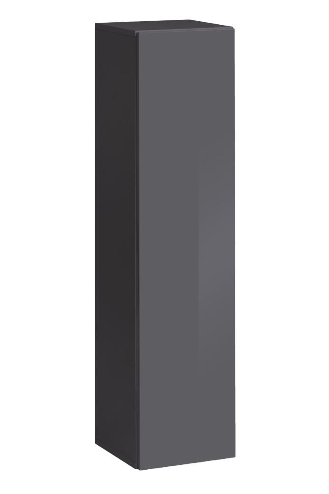 Wandkast met drie vakken Fardalen 07, kleur: grijs - Afmetingen: 120 x 30 x 30 cm (H x B x D)