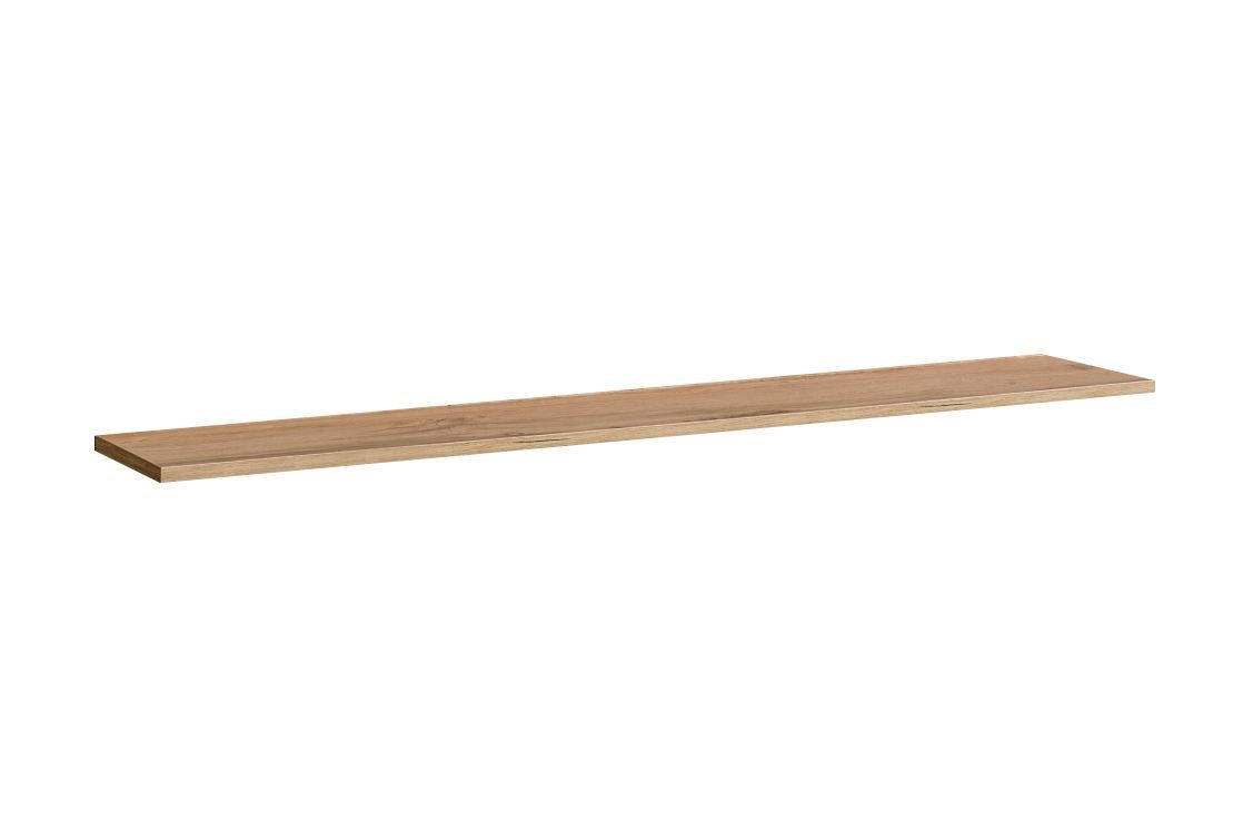 Fardalen 36 wandplank, kleur: Wotan eik - Afmetingen: 1,8 x 180 x 20 cm (H x B x D)