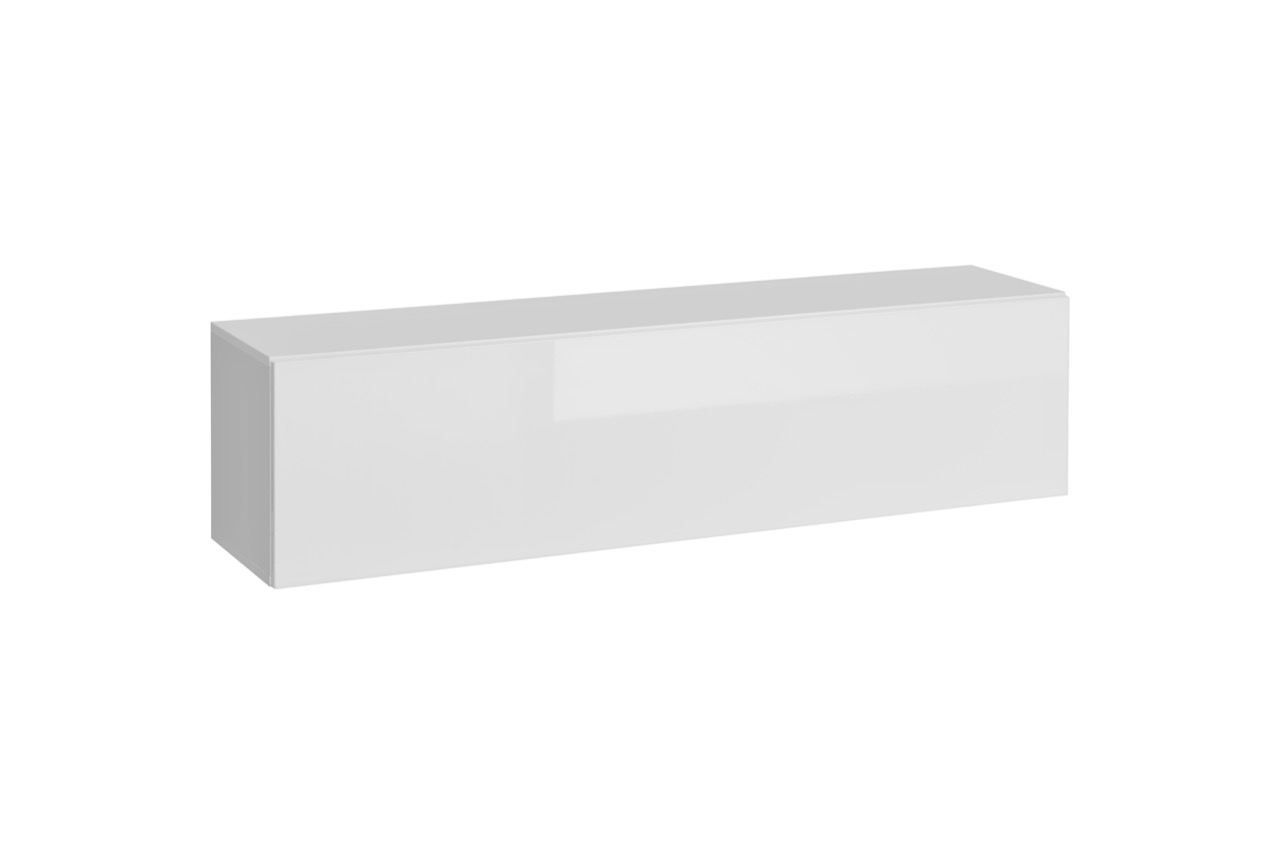 hangkast / hang meubel met push-to-open functie Trengereid 12, kleur: wit - afmetingen: 35 x 140 x 32 cm (H x B x D), met twee vakken