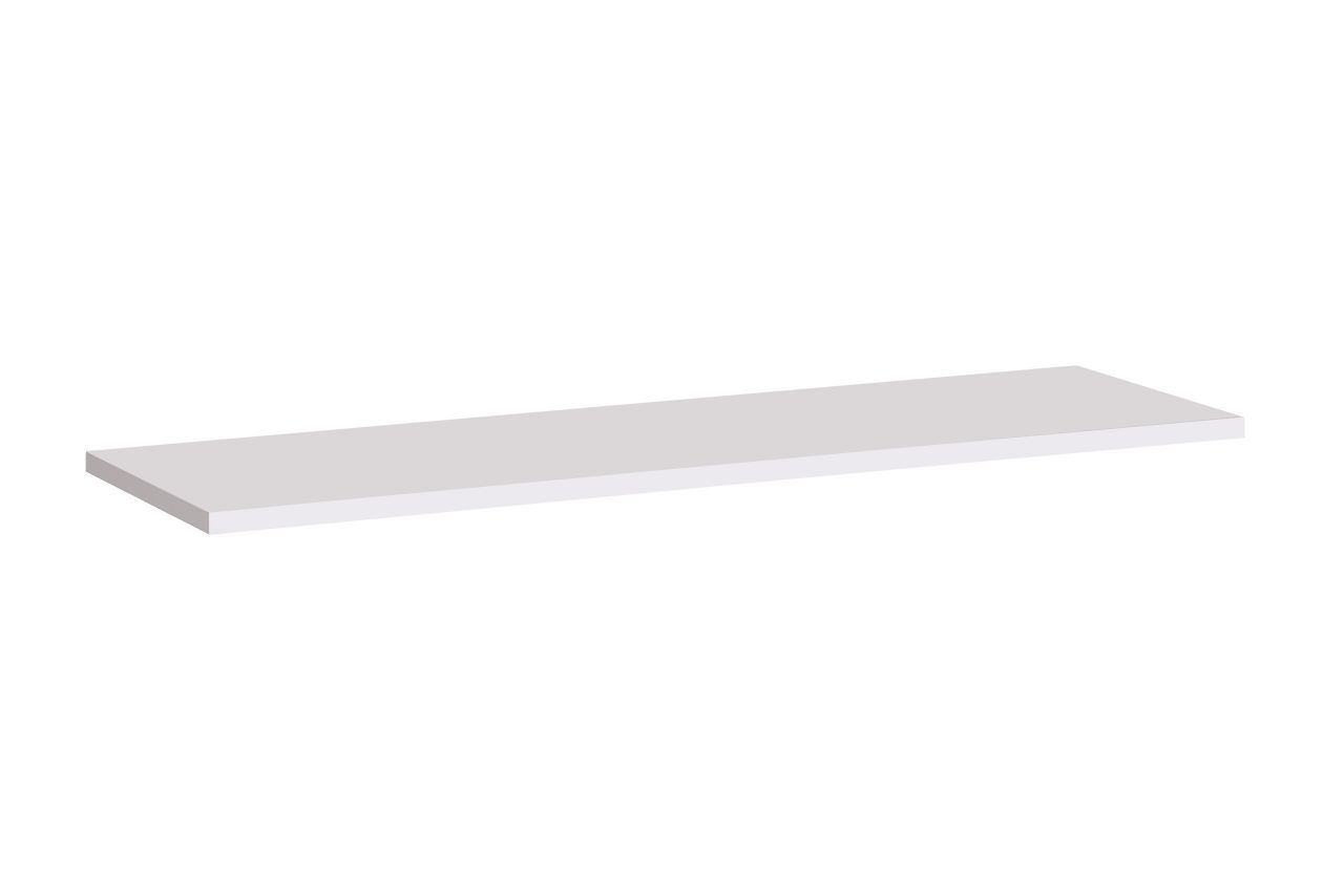 Wandplank Fardalen 37, kleur: wit - Afmetingen: 1,8 x 120 x 20 cm (H x B x D)