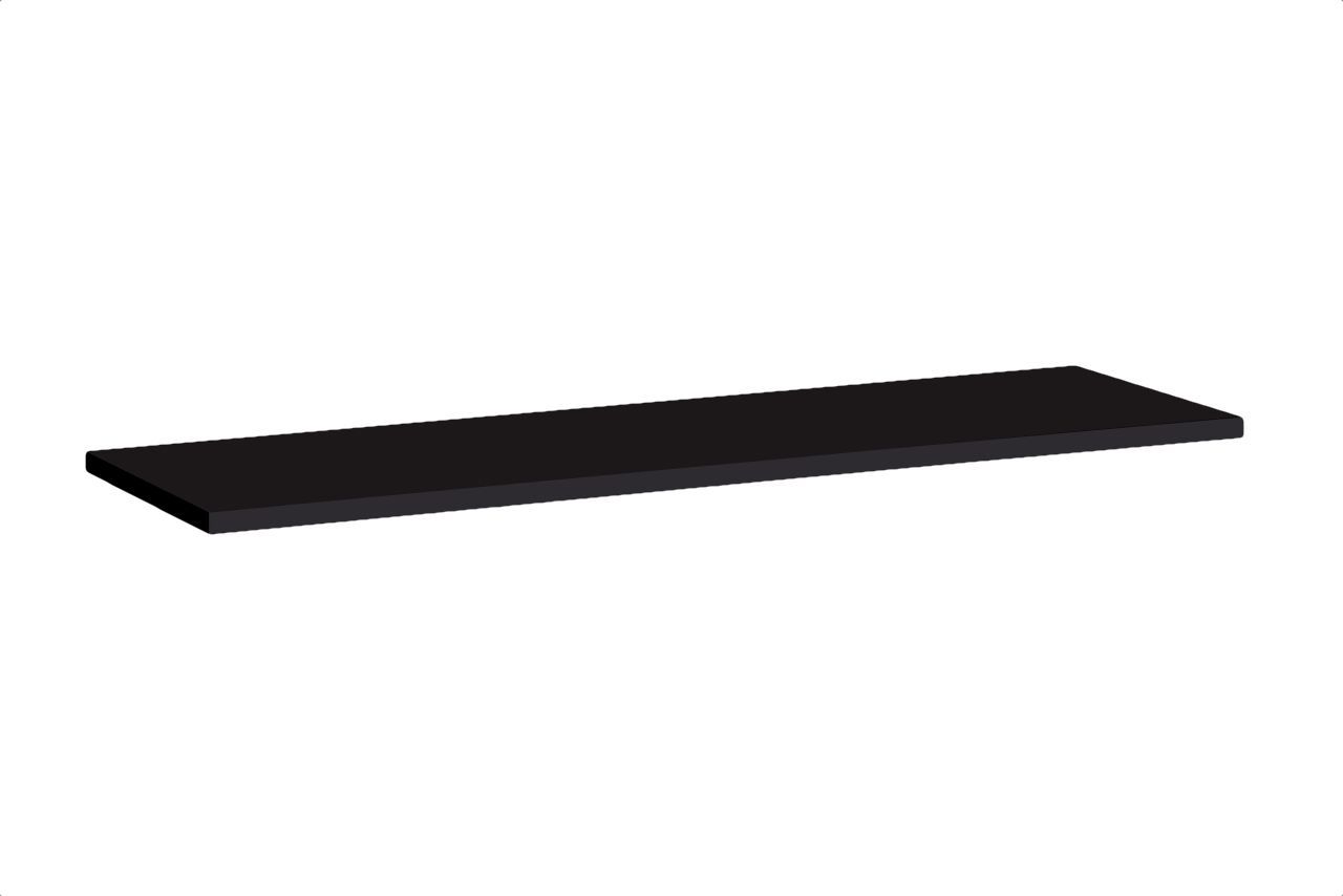 Wandplank Fardalen 38, kleur: zwart - Afmetingen: 1,8 x 120 x 20 cm (H x B x D)