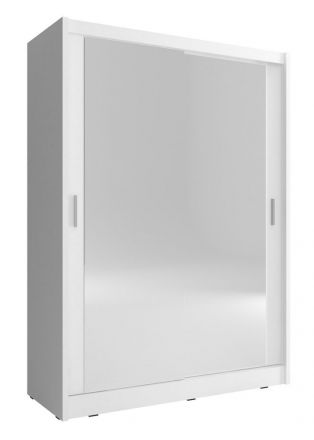 Warbreck 08 schuifdeurkast met twee spiegeldeuren, kleur: wit - afmetingen: 200 x 130 x 62 cm (H x B x D)