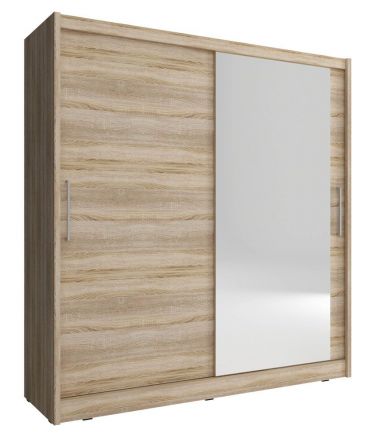 eenvoudige kledingkast met voldoende opbergruimte Warbreck 21, kleur: sonoma eiken - afmetingen: 214 x 200 x 62 cm (H x B x D)