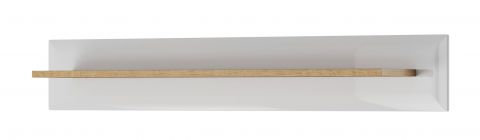 wandplank / wandrek Cathcart 01, kleur: Eiken Riviera / Wit - afmetingen: 17 x 107 x 19 cm (H x B x D)