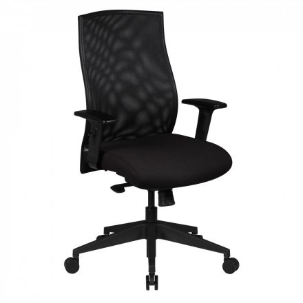 Comfortabele bureaustoel Apolo 58, kleur: zwart, met extra dikke gestoffeerde zitting