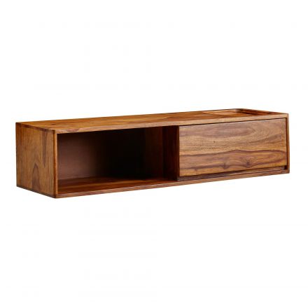 TV-meubel / lowboard, kleur: Sheesham, semi-massief - Afmetingen: 25 x 108 x 34 cm (H x B x D)