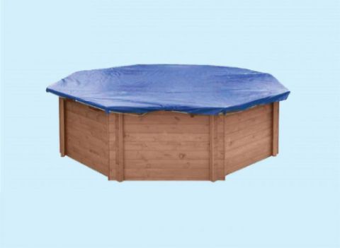 Winterafdekking / dekzeil voor houten zwembad Verano 06 - 460 x 814 x 138 cm