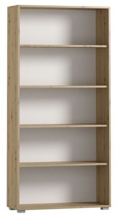 Open kast / Boekenkast Curug 17, kleur: eiken - afmetingen: 188 x 90 x 34 cm (H x B x D)