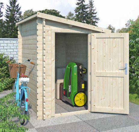 tuinhuis / tuinkast / gereedschapskast "Tidy" - 28 mm blokhut profielplanken, grondoppervlakte: 2,17 m², zadeldak