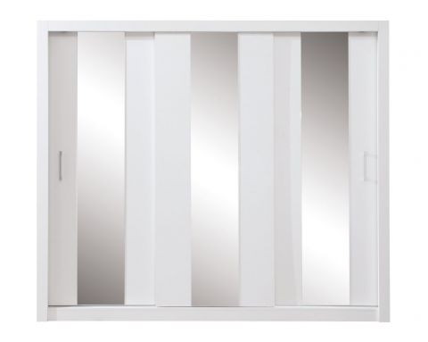 Schuifdeurkast / kleerkast Zwalm 01, kleur: wit - Afmetingen: 215 x 250 x 60 cm (H x B x D)