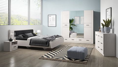 Complete slaapkamer set A Ariana, 4-delig, kleur: wit / grenen