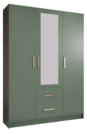 draaideurkast / kledingkast Maidon 02 , kleur: Groen - Afmetingen: 202 x 153 x 40 cm ( H x B x D)
