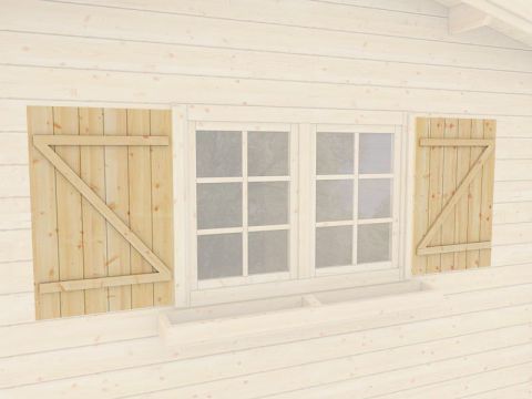 Bloembakken en luiken voor dubbele ramen 