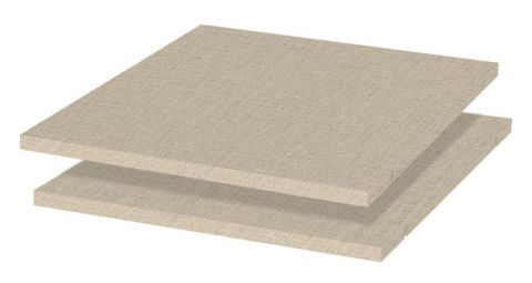 Set van 2 planken voor Faleasiu - Afmetingen: 50 x 43 x 2 cm (H x B x D)