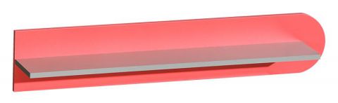 kinderkamer / tienerkamer - hangplank / wandplank Klemens 11, kleur: roze / grijs - afmetingen: 19 x 100 x 17 cm (h x b x d)