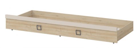 onderschuifbed  voor eenpersoonsbed / logeerbed, kleur: beuken / crème - 80 x 190 cm (B x L)